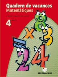 QUADERN DE VACANCES DE MATEMATIQUES 4ART ESO | 9788430749867 | NOGUEIRA RODRIGUEZ, ERNESTO