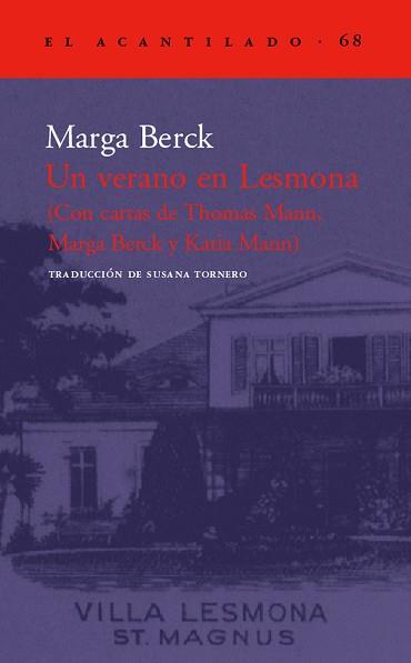UN VERANO EN LESMONA | 9788496136014 | BERCK, MARGA