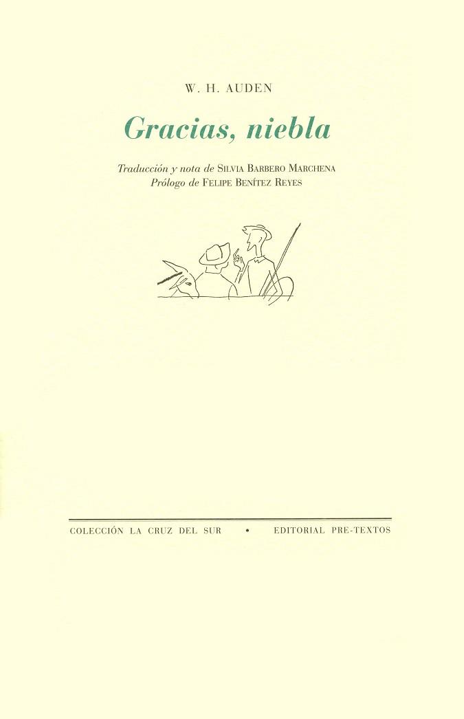 GRACIAS, NIEBLA | 9788481910841 | AUDEN, WYSTAN HUGH