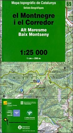 MAPA MONTNEGRE I CORREDOR INSTITUT CARTOGRAFIC | 9788439391371