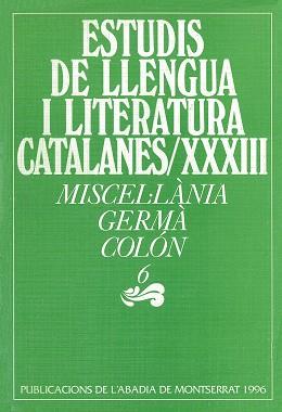 MISCELúLANIA GERMA COLON VI | 9788478267873 | VARIOS AUTORES