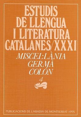 MISCELúLANIA GERMA COLON IV | 9788478266746 | VARIOS AUTORES