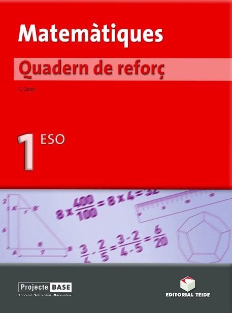 QUADERN DE REFORÇ DE MATEMATIQUES 1ER ESO | 9788430749331 | SALAS GUERRERO, CRISTINA