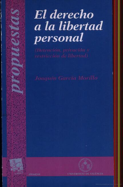 DERECHO A LA LIBERTA | 9788437023090 | GARCIA MORILLO