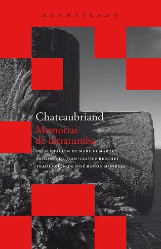 MEMORIAS DE ULTRATUMBA BOLSILLO-1 | 9788496489325 | CHATEAUBRIAND, FRANÇOIS DE