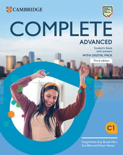 COMPLETE ADVANCED THIRD EDITION. STUDENT'S BOOK WITH ANSWERS WITH DIGITAL PACK | 9781009162319 | ARCHER,GREG/BROOK-HART,GUY/ELLIOT,SUE/HAINES,SIMON