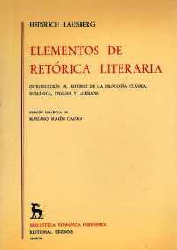 ELEMENTOS DE RETORICA LITERARIA | 9788424912154 | LAUSBERG, HEINRICH