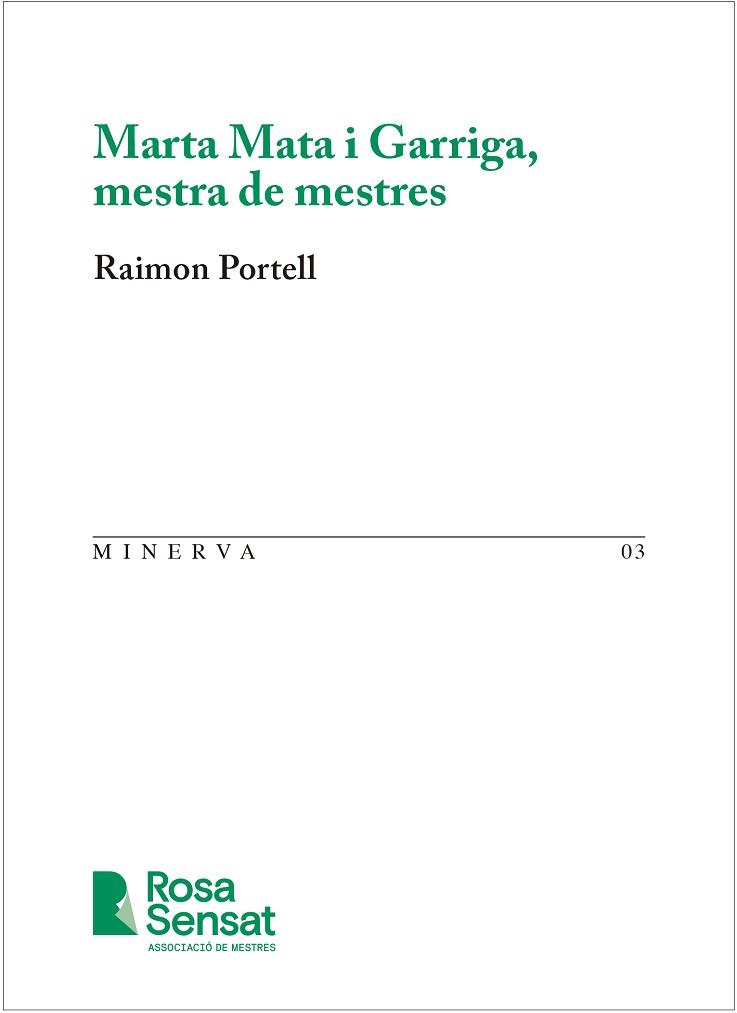 MARTA MATA I GARRIGA, MESTRA DE MESTRES | 9791399004540 | PORTELL, RAIMON