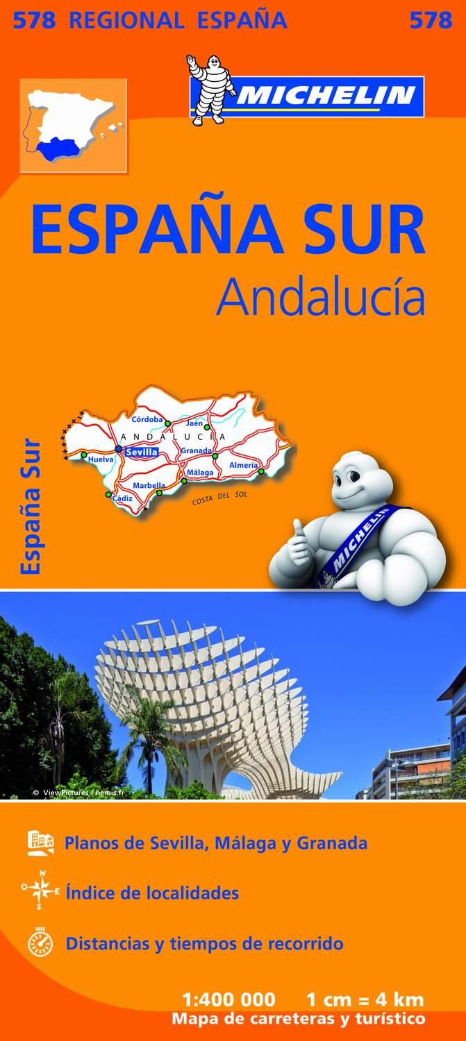 ANDALUCIA MAPA ESPAÑA SUR | 9782067184459 | VARIOS AUTORES