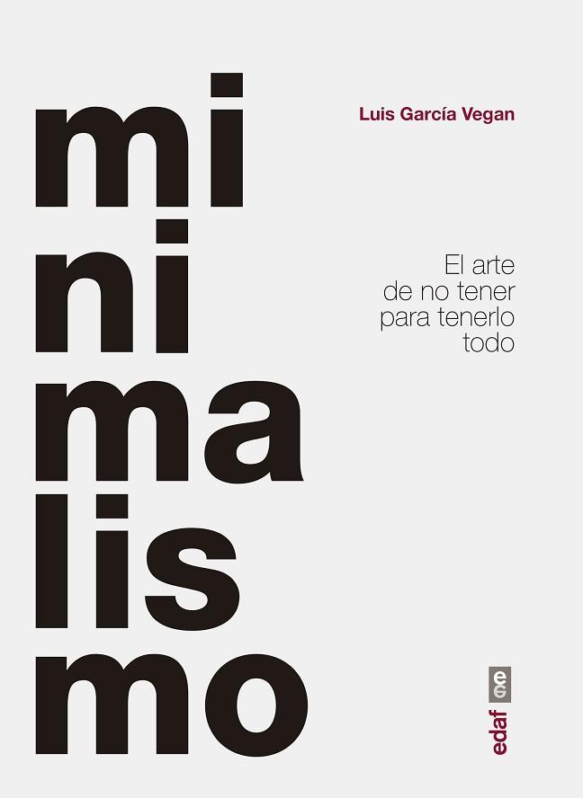 MINIMALISMO | 9788441440821 | GARCÍA VEGAN, LUIS