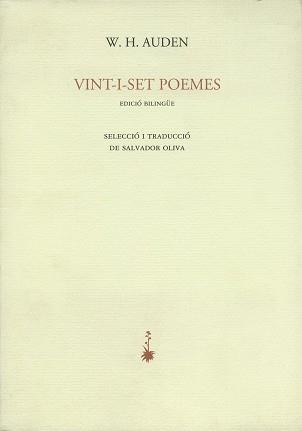VINT-I-SET POEMES | 9788477271390 | AUDEN, WYSTAN HUGH