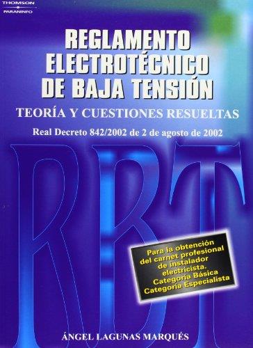 REGLAMENTO ELECTROTECNICO DE BAJA TENSION | 9788428328500 | LAGUNAS MARQUES, ÁNGEL