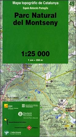 PARC NATURAL DEL MONTSENY- MAPA INSTITUT CARTOGRAFIC | 9788439391500