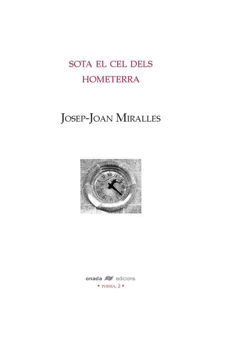SOTA EL CEL DELS HOMETERRA | 9788496623200 | MIRALLES I TORLÀ, JOSEP-JOAN