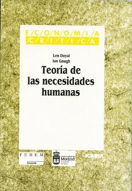 TEORIA DE LAS NECESIDADES HUMANAS | 9788474262186 | DOYAL, LEN / GOUGH, IAN