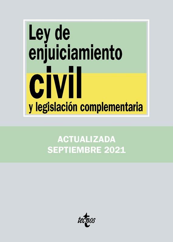 LEY DE ENJUICIAMIENTO CIVIL Y LEGISLACIÓN COMPLEMENTARIA | 9788430982707 | EDITORIAL TECNOS