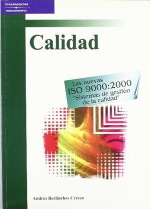 CALIDAD (1ERO CICLOS FORMATIVOS INST. ELECTROTEC) | 9788497320832 | BERLINCHES CEREZO, ANDRÉS