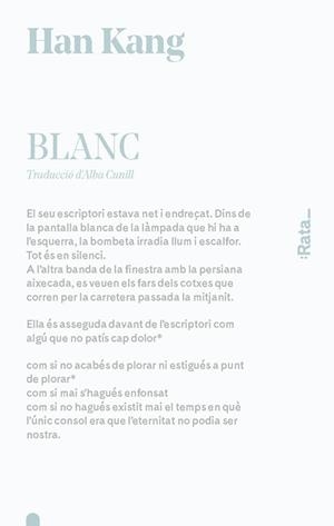 BLANC | 9788416738502 | HAN KANG