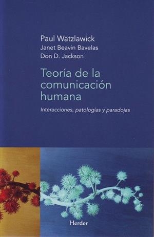 TEORIA DE LA COMUNICACION HUMANA | 9788425412059 | WATZLAWICK, PAUL