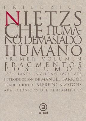 HUMANO, DEMASIADO HUMANO (LOTE | 9788446007364 | NIETZSCHE, FRIEDRICH