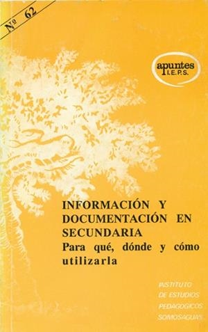 INFORMACION Y DOCUMENTACION EN SECUNDARIA. | 9788427711396 | TORRES RAMIREZ, I DE/