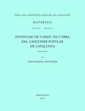 MATERIALS - O.CANCONER POPULAR 4-2 | 9788478265695 | MASSOT I MUNTANER, JOSEP