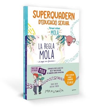 PACK APRÈN AMB MENSTRUITA (LA REGLA MOLA + SUPERQUADERN D'EDUCACIÓ SEXUAL) | 9788419975065 | SALVIA, ANNA