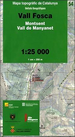 MAPA TOPOGRÀFIC DE CATALUNYA 1:25 000. UNITATS GEOGRÀFIQUES. 54- VALL FOSCA | 9788439392781