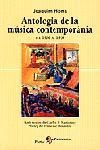 ANTOLOGIA DE LA MUSICA CONTEMPORANIA | 9788473066471 | HOMS, JOAQUIM