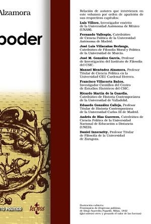 SOBRE EL PODER | 9788430945528 | MENÉNDEZ ALZAMORA, MANUEL/VILLORO, LUIS/VALLESPÍN OÑA, FERNANDO/VILLACAÑAS BERLANGA, JOSÉ LUIS/GONZÁ