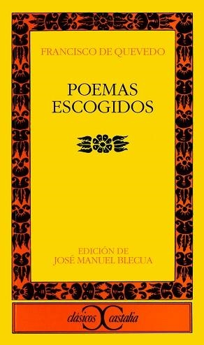 POEMAS ESCOGIDOS - QUEVEDO | 9788470391668 | QUEVEDO, FRANCISCO DE