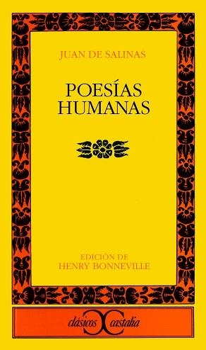 POESIAS HUMANAS | 9788470395079 | SALINAS, JUAN DE