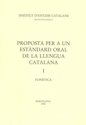 PROPOSTA PER A UN ESTANDARD ORAL DE LA L | 9788472831636 | VARIOS AUTORES