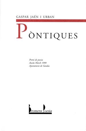 PONTIQUES | 9788476605653 | JAEN URBAN, GASPAR