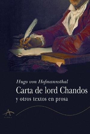 CARTA DE LORD CHANDOS | 9788484280941 | VON HOFMANNSTHAL, HUGO