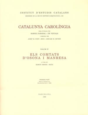 PREFACI. INTRODUCCIO DIPLOMATARI (DOCS 1-698) | 9788472834705 | SOBREQUÉS I CALLICÓ, JAUME