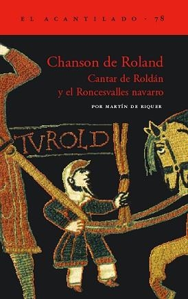 CHANSON DE ROLAND | 9788496136243 | DE RIQUER,MARTIN