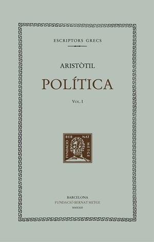 POLÍTICA (VOL. I) | 9788498594065 | ARISTÒTIL
