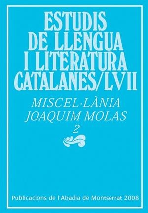 MISCEL.LANIA JOAQUIM MOLAS 2 | 9788498830576 | DIVERSOS