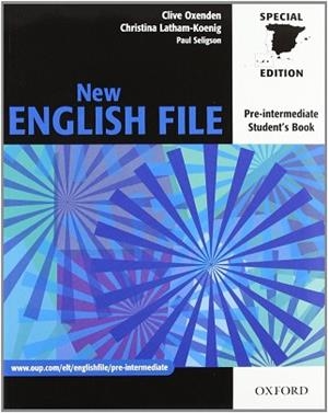 NEW ENGLISH FILE PRE INTERMEDIATE WITHOUT KEY | 9780194519465 | LATHAM-KOENIG, CHRISTINA