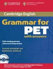 CAMBRIDGE GRAMMAR FOT PET | 9780521601207 | HASHEMI, LOUISE/THOMAS, BARBARA
