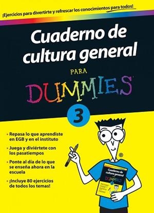 CUADERNO DE CULTURA GENERAL PARA DUMMIES 3 | 9788432900723 | AA. VV.