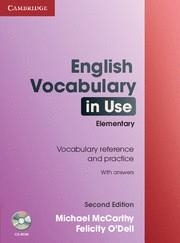 ENGLISH VOCABULARY IN USE + CD. ELEMENTARY WITH ANSWERS | 9780521136204 | O´DELL, FELICITY/MCCARTY, MICHAEL