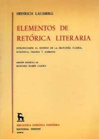 ELEMENTOS DE RETORICA LITERARIA | 9788424912154 | LAUSBERG, HEINRICH