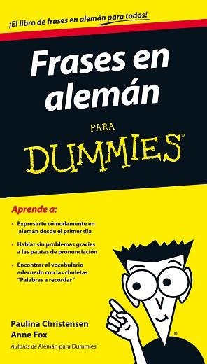 FRASES EN ALEMÁN PARA DUMMIES | 9788432901232 | PAULINA CHRISTENSEN, ANNE FOX
