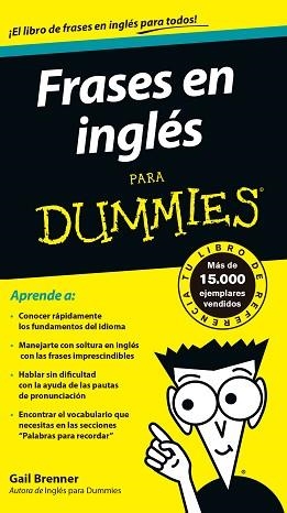 FRASES DE INGLES PARA DUMMIES | 9788432920721 | BRENNER, GAIL