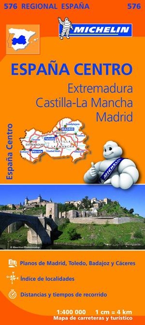 EXTREMADURA CASTILLA LA MANCHA MADRID MAPA ESPAÑA CENTRO | 9782067184350 | VARIOS AUTORES